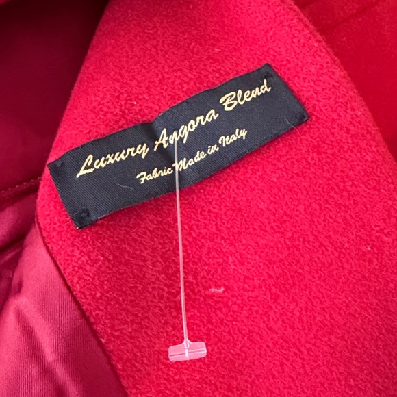 Luxury Italian Fabric Angora/Wool Blend Linda Richards Luxury Coat, size 6 - Picture 9 of 17